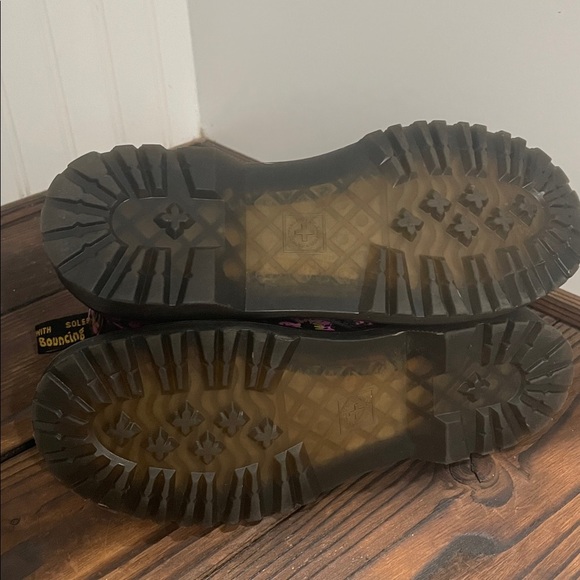 New Dr. Martens Pansey Fayre Black Combat Boots - Picture 7 of 7